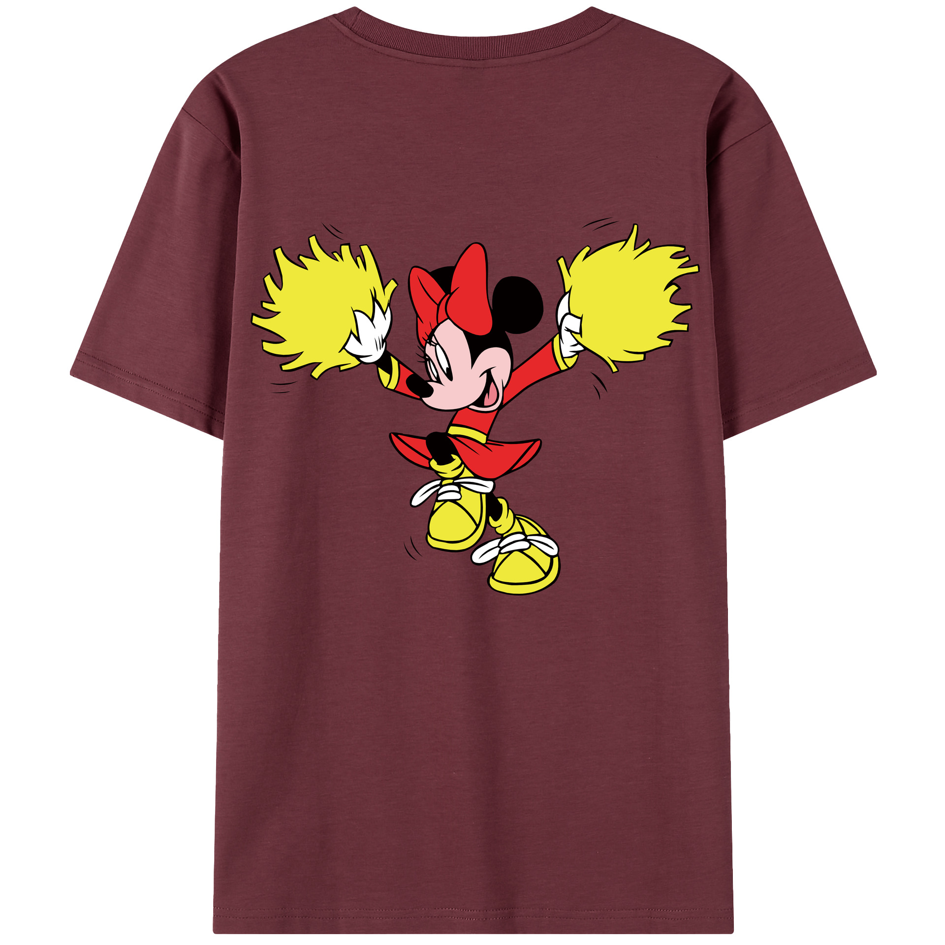 （画像用） ミッキーマウス Mickey Mouse 綿100％半袖Tシャツ（背面プリント）